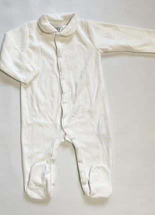 Велюровый человечек пижама ромпер