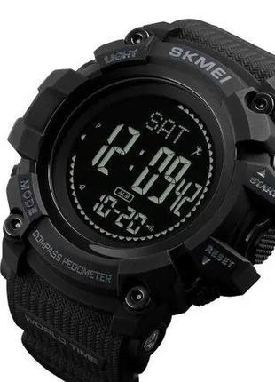 Часы наручные мужские skmei 1356bk black, фирменные спортивные часы. цвет: черный3 фото