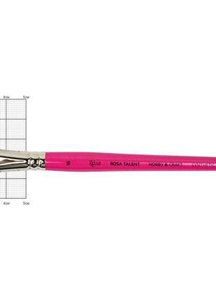 Синтетика плоска кисть rosa talent hobby craft synthetic № 16 коротка ручка (hc0f16)