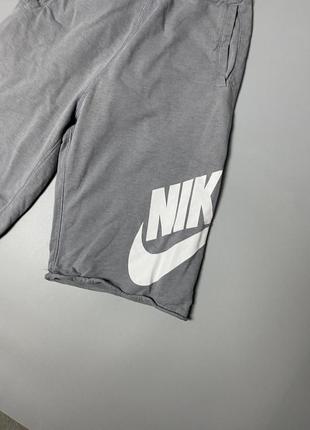 Летние шорты nike big swoosh крупное лого логотип оверсайз трендовые vintage coton котон4 фото