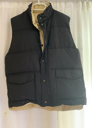 Пуховий жилет двосторонній