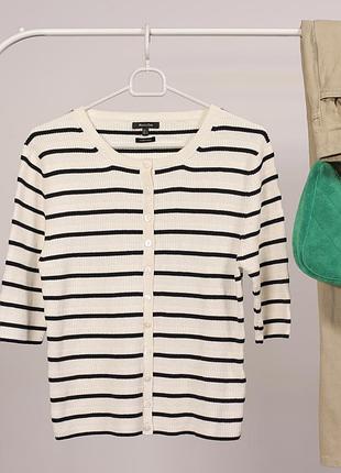 Полосатий кардиган massimo dutti