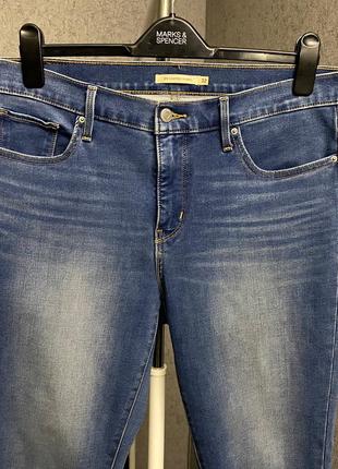 Блакитні джинси від бренда levi's3 фото
