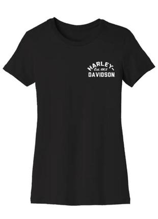 Женская футболка harley-davidson metropolitan чёрная xl-  xxl3 фото