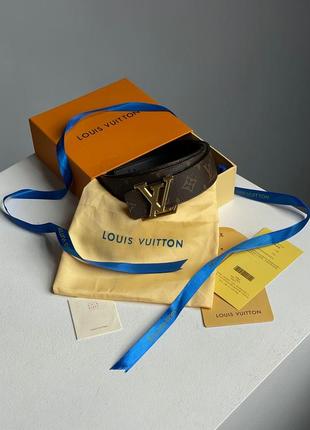 Louis vuitton iconic 35 mm belt gold