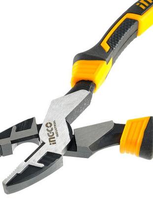 Плоскогубцы комбинированные profi 240 мм ingco industrial 2