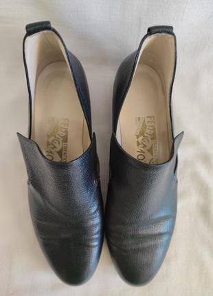 Женские кожаные туфли оксфорды "salvatore ferragamo" размер 37,5 (24 см) оригинал!!!3 фото