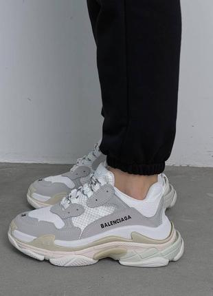 Кросівки balenciaga triple s white