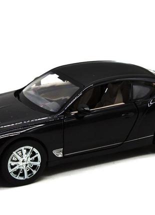 Колекційна іграшкова машинка bentley інерційна 20 см автосвет чорний (2000002174011)