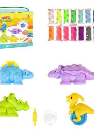 Набір для творчості "містер тісто. dino world", українською мовою