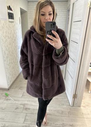 Норковий полушубок