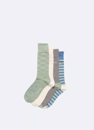 Нові шкарпетки calvin klein (ck 4pack crew press socks) з американками