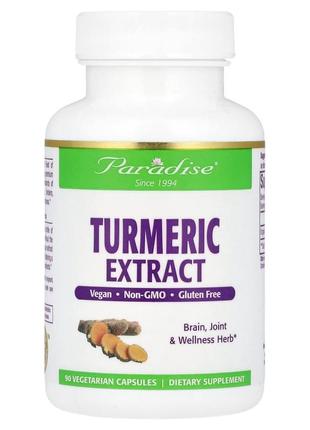 Куркума paradise herbs turmeric extract 500 мг 90 вегетарианских капсул