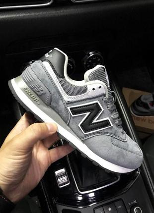 Кросівки жіночі new balance 574 gray & black