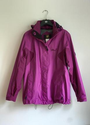 Куртка вітровка jack wolfskin оригінал л, курточка легка куртка фуксія