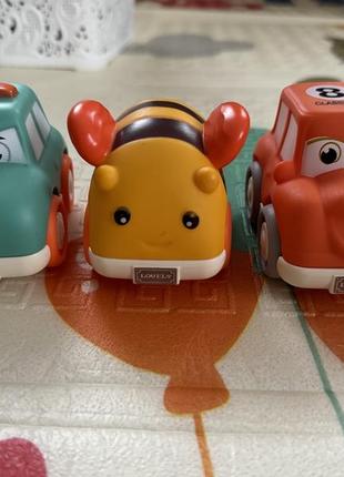 Набір симпатичних машинок для найменших "rattle cars".