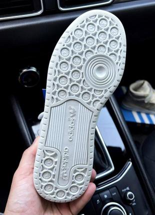 Кроссовки женские adidas forum 84 mid white &amp; sea blue6 фото