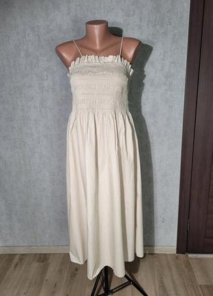 H&m сарафан сукня бавовна4 фото