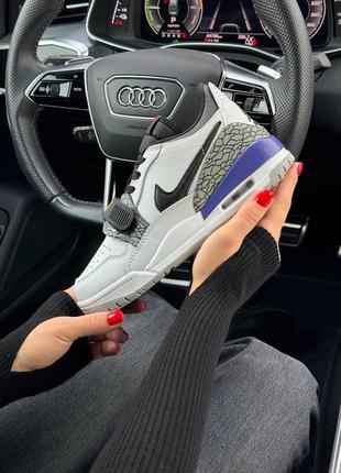 Кроссовки nike air jordan legasy 312 low white black purple