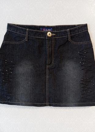 Джинсова спідниця 46 - 50 розмір