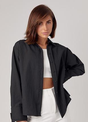 Женская рубашка на пуговицах с двойным воротником7 фото