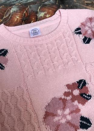 Свитер розовый»цветы 3