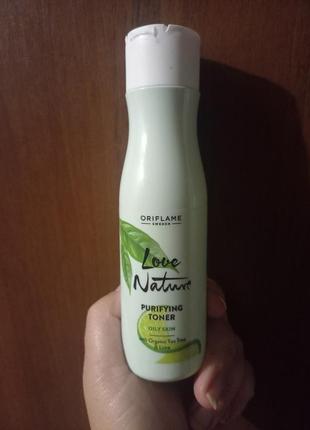 Тонік для звуження пор на обличчі love nature (05.24р)