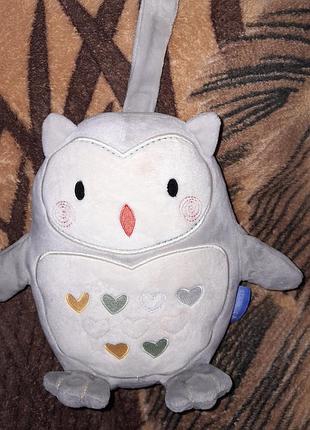 Ночник сова олли с белым шумом