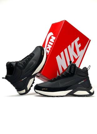 Мужские кроссовки nike rivah gore-tex grey black fur
