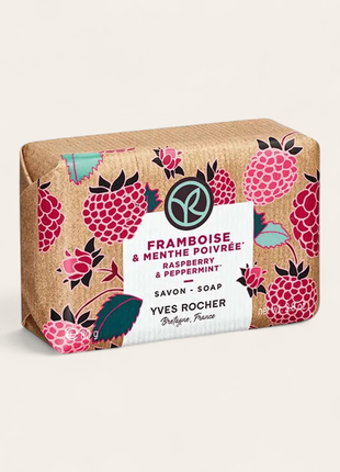 Yves rocher, мыло, брусок, малина мята, ив роше
