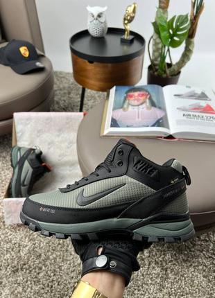 Кроссовки nike rivah gore-tex black khaki fur