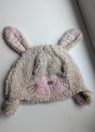 Шапка маска для девочки зайка🐰