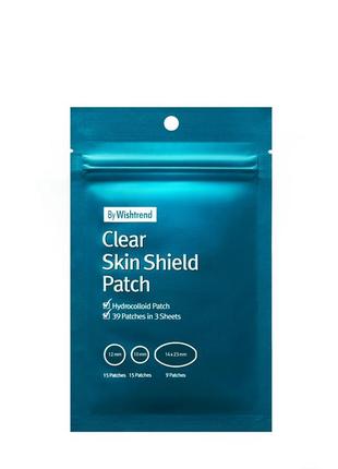 By wishtrend - clear skin shield patch - гідроколоїдні патчі від прищів - 39шт.