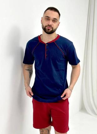 Мужская коттоновая пижама/ домашний костюм 🧔🏻‍♂️