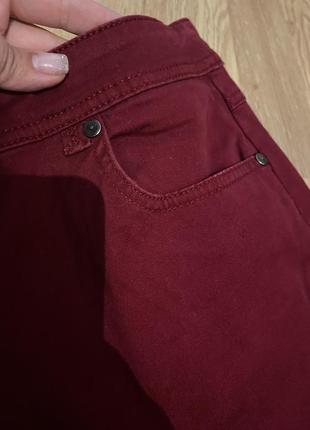 Штани брюки джинси бордо debenhams3 фото
