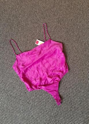 Боди новый атласный primark