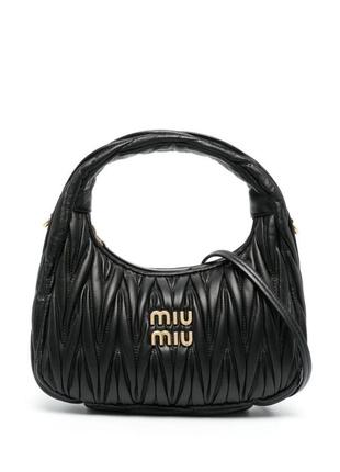 Женская сумка miu miu в черном цвете