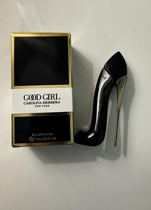 Парфюмированная вода carolina herrera good girl 7 мл