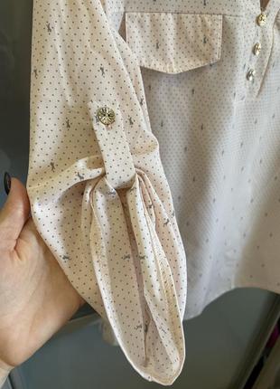 Блуза легка літня пудрового кольору2 фото