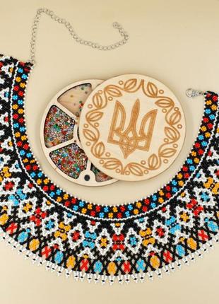 Вишукане намисто силянка ручної роботи з чеського бісеру preciosa
