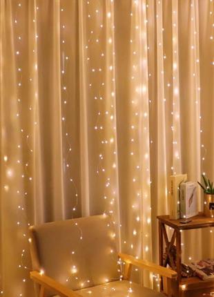 Гирлянда штора 3*3м