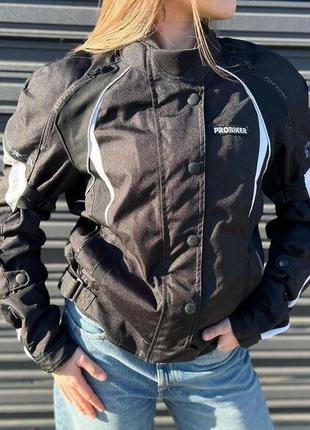 Женская мотокуртка probiker водонепроницаемая, демисезонная | размер ~m  | мото куртка для города