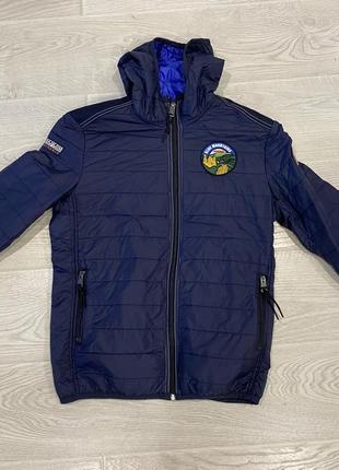 Пуховик napapijri aric sum np0a4e2a cиній slim fit