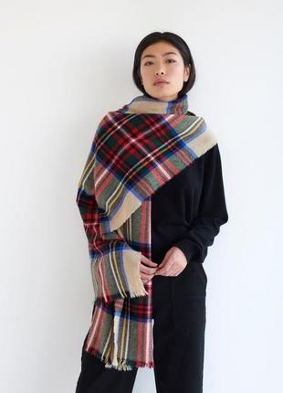 Багатоколірний вовняний шарф mango