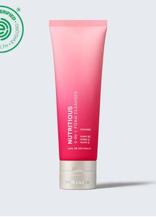 Пенка для умывания 2 в 1 estee lauder nutritious 2in1 foam cleanser