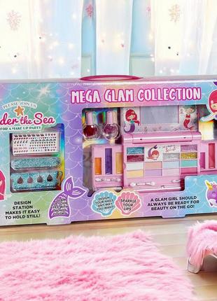 Игровой набор joy mega clam collection русалочка детская декоративная косметика