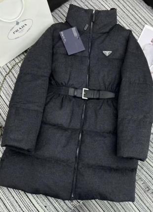 Пуховик пальто в стиле prada