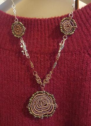 Сказочное колье ручной работы. англия.