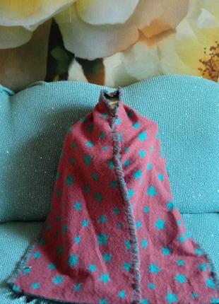 Двусторонний теплый палантин