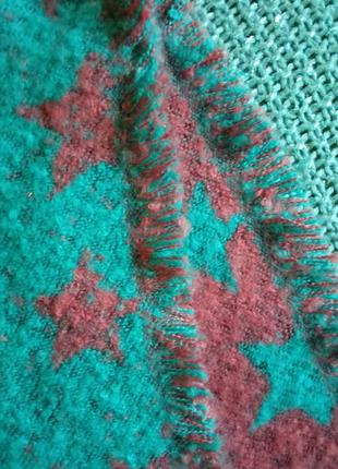 Двусторонний теплый палантин